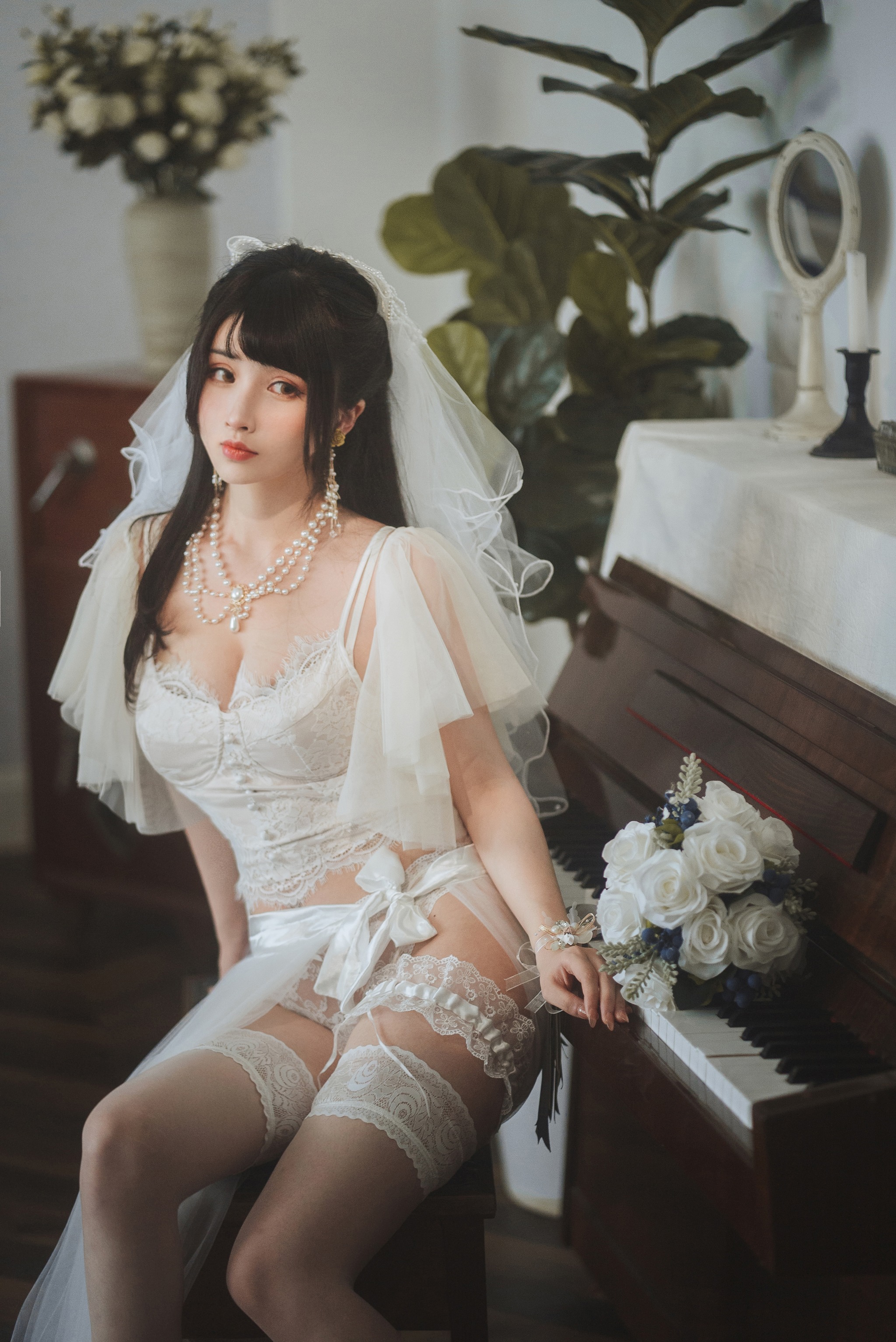 图片[1]-rioko凉凉子 – NO.073 透明婚纱 [39P]-XikXak
